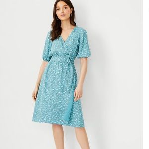 Petite Floral Wrap Dress- Ann Taylor NWT